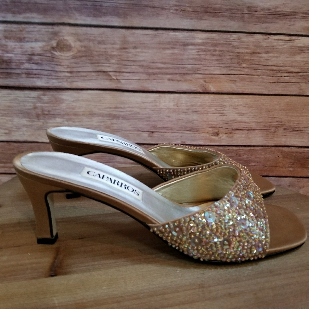 Caparros Satin Beaded Heel